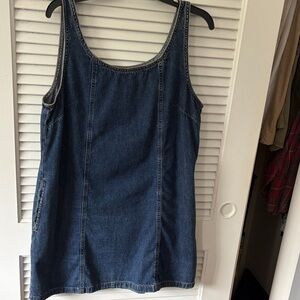 GAP Blue Denim sleeveless shift dress